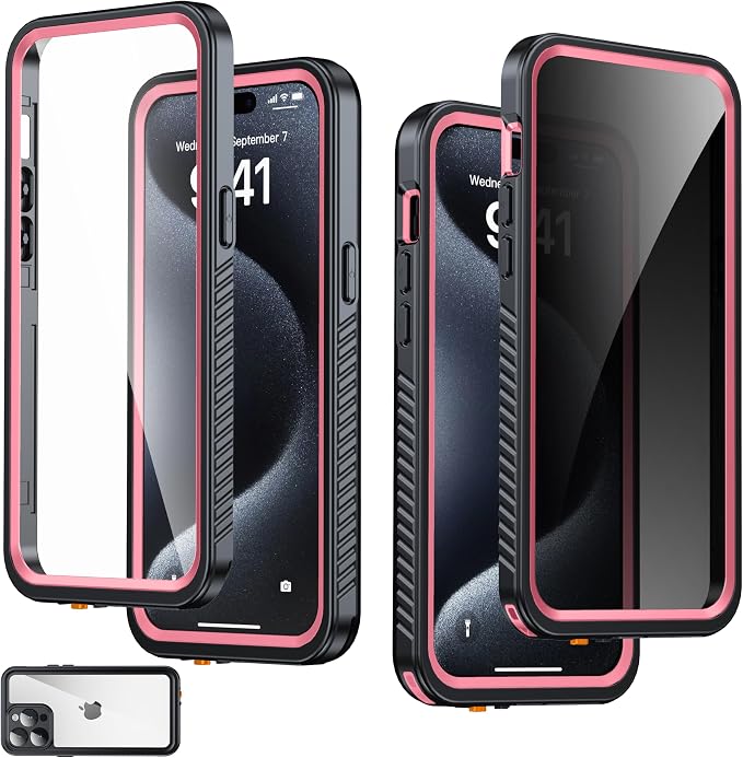 for iPhone 15 Pro Max Case Waterproof by AMILIFECASES