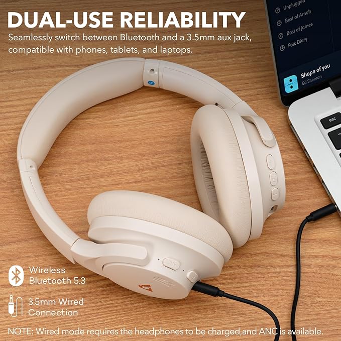 1Mii Y8+ Noise Cancelling Headphones Bluetooth, Wireless LDAC Hi-Res Audio - Image 9