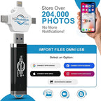 ThePhotoStick® Omni 128GB USB Flash Drive & Memory Stick – Automatic Photo & - Image 4