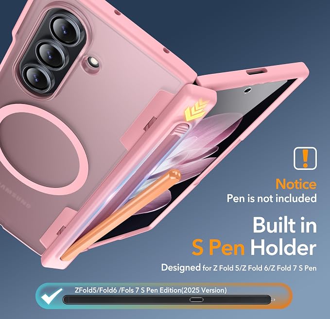 Oneagle Magnetic for Samsung Galaxy Z Fold 7 Case Built in Screen Protector - Image 2
