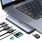 USB C Adapter for MacBook Pro Air M1 M2 M3 2021 2020 2019 13" 15" 16", USB C by VVB