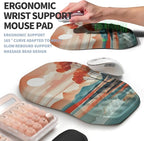 2-in-1 Ergonomic Set, Wave Keyboard Wrist Rest and Massage Slope Mouse Pad - Image 3
