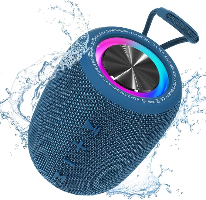 Portable Bluetooth Speaker, BT5.3 Wireless Speaker 20W Bass Diaphragms by SENXINGYAN