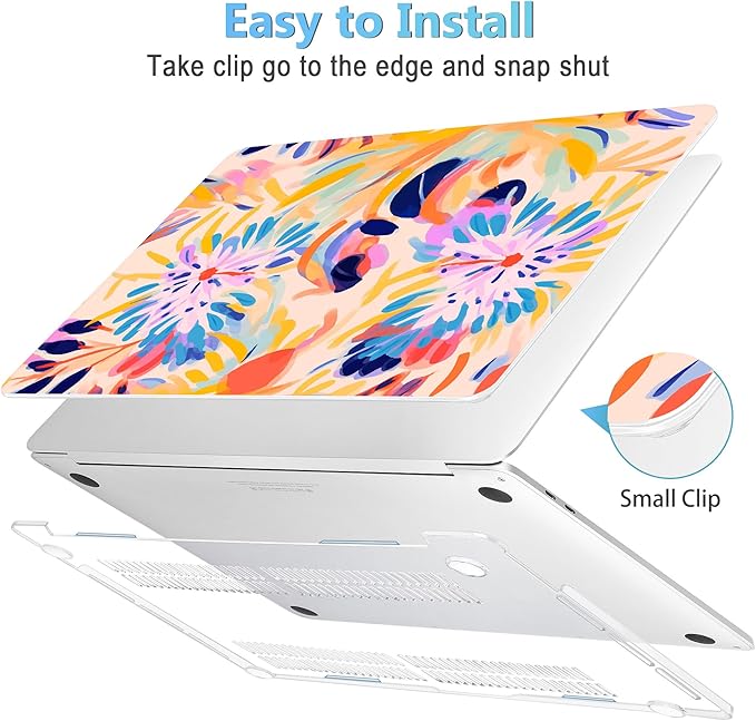 Mektron for MacBook Air 13 Case A1466/A1369, Snap-on Plastic Hard Shell Cover - Image 3