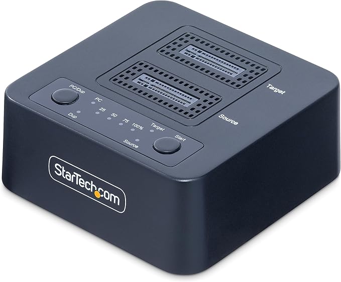 StarTech.com 1:1 M.2 NVMe Drive Duplicator, 90GBpm Standalone M.2 SSD by StarTech