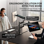 EUREKA ERGONOMIC Dual Monitor Stand, Fully Adjustable Gas Spring Double Monitor - Image 2
