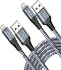 ohbox iPhone Charger 6FT MFi Certified Lightning Cable 6 Feet 2Pack Nylon by OHBOX