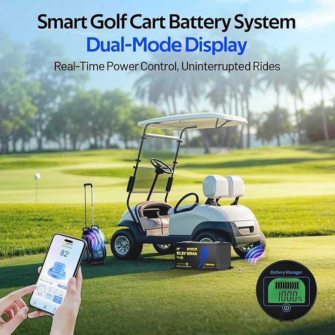 48V 105Ah LiFePO4 Lithium Golf Cart Battery - Image 3