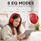 MIDOLA Bluetooth Headphones Over Ear 68H Playtime 6 EQ Wireless Headset - Image 4
