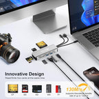 8in1 SD Card Reader, Aluminum Multi Memory Card Carrying Box - Image 3
