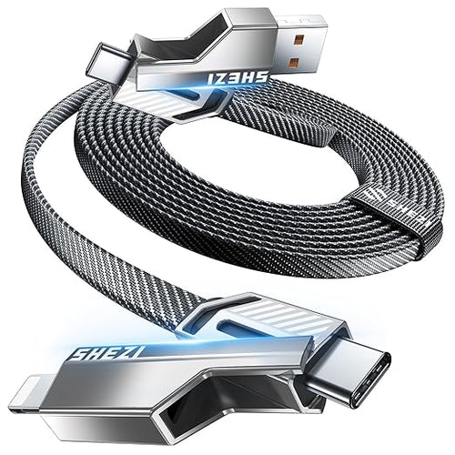 4-in-1 Long USB C Cable 45W 10FT Compatible by Vexipia