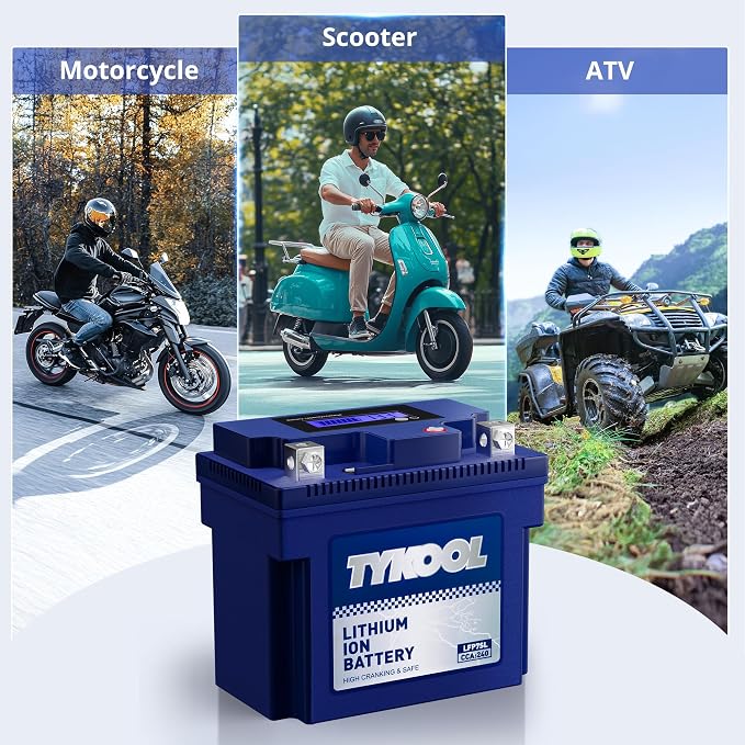 TYKOOL YTZ7S / YTX7L Lithium LiFePO4 Motorcycle Battery, 12 V 4 Ah, 240 CCA - Image 3
