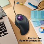 Wired Trackball Mouse for Large Hands, Ergonomic Design Reduces Wrist & Muscle - Image 7