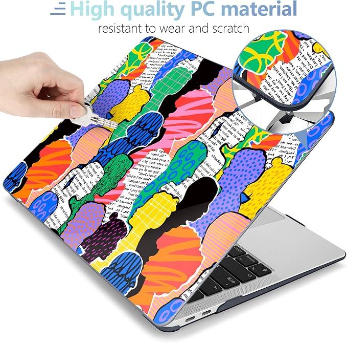 MEEgoodo for MacBook Air 13 inch Case 2021 2020 2019 2018 Released A2337 M1 - Image 3