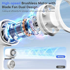 Personal Handheld Fan, Portable 3-in-1 High-Speed Turbo Fan - Image 6
