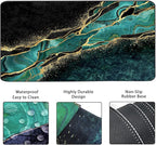 Keyboard Mouse Pad Set, Extended Mouse Pad+Keyboard Wrist Rest Support - Image 2