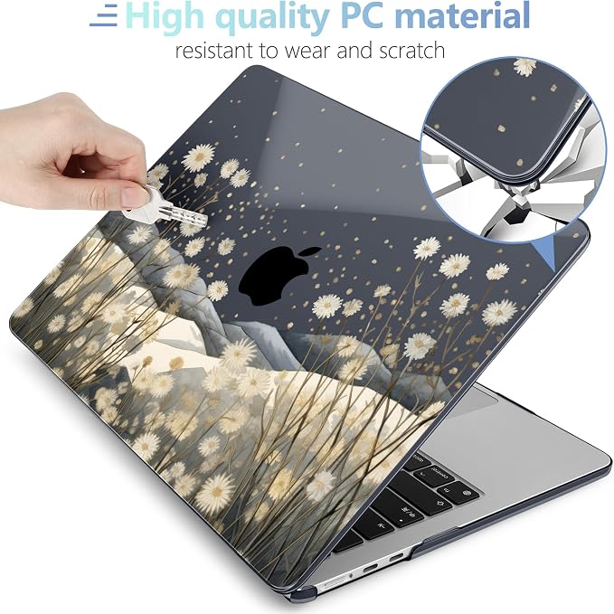 MEEgoodo Case for M4/M3/M2 MacBook Air 13.6 inch Case 2025 2024 2022, Fit Model - Image 4