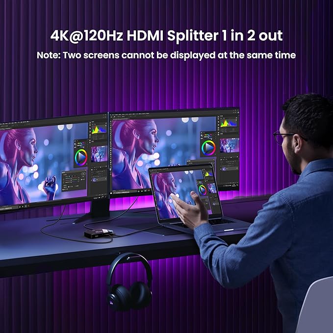 NEWCARE HDMI 2.1 Switch 2 in 1 Out - Image 3