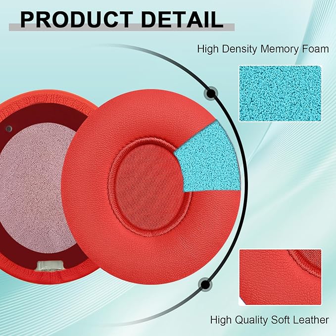 Replacement Ear Pads for Beats Solo 2 & Solo 3 Wireless On-Ear Headphones - Image 5