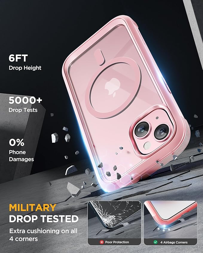 Miracase Glass Series for iPhone 15 Case Full-Body Magnetic Case - Image 4