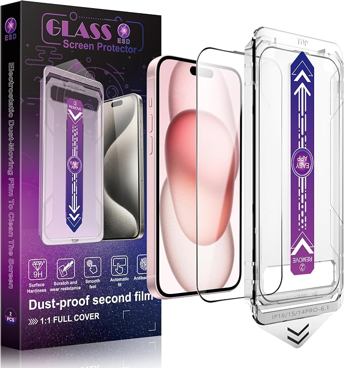 2 Pack Screen Protector Tempered Glass by SHANG+PIN+JIA