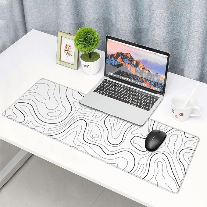 White Mouse Pad Large XL Gaming Mouse Pad - Image 7