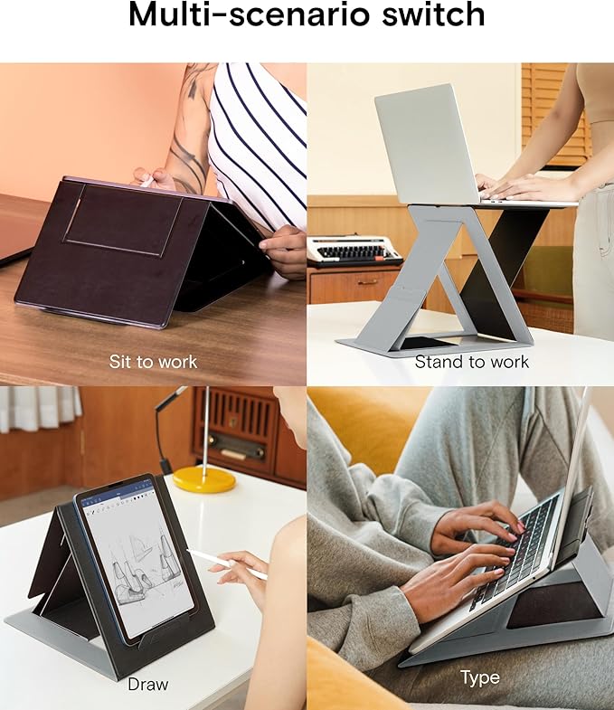 MOFT Folding Laptop Stand Lap Desk, Portable & Mini Computer Stand Laptop Desk - Image 2