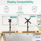 WALI Single Monitor Mount for 1 Computer Screen up to 42 inch, Fully Adjustable - Image 3