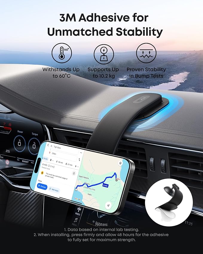 Anker Nano Magnetic Wireless Car Charger, 360° Adjustable Mount Car Charger - Image 6