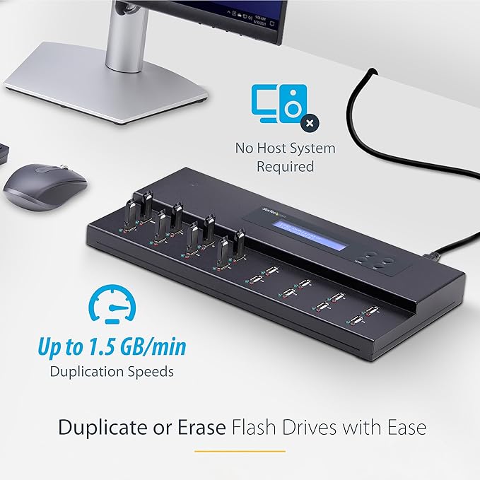StarTech.com Standalone 1 to 15 USB Flash Drive Duplicator/Cloner/Eraser - Image 2