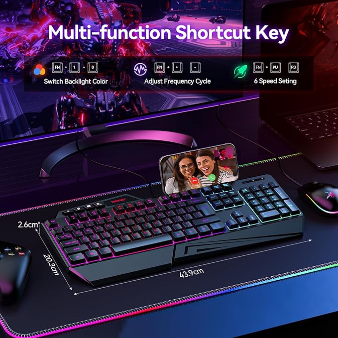 TECKNET Wired RGB Gaming Keyboard - Image 7