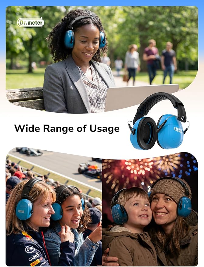 Dr.meter Noise Reduction Ear Muffs, Ear Protection Noise Cancelling Headphones - Image 7