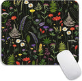 Square Mouse Pad Flowers, Personalized Premium-Textured Custom Mouse Mat Design by Armanza
