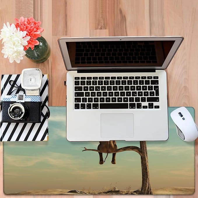 A Elephant Gaming Mouse Pad 3mm Thick Stitched Edge Waterproof Non-Slip Large - Image 6