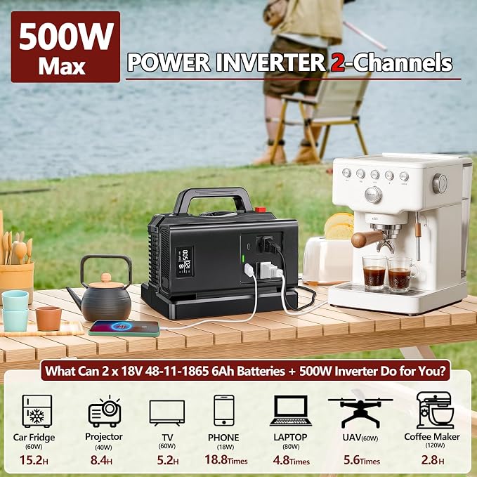 500W Pure Sine Wave Power Inverter - Image 2