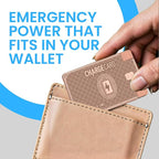 AquaVault ChargeCard – Ultra Slim Emergency Power Bank – Fits in Wallet – USB-C - Image 2