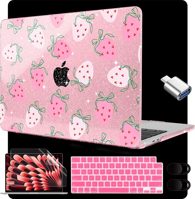 MEEgoodo for M4/M3/M2 MacBook Air 15.3 inch Case 2025 2024 2023, Case Fit Model by MEEgoodo