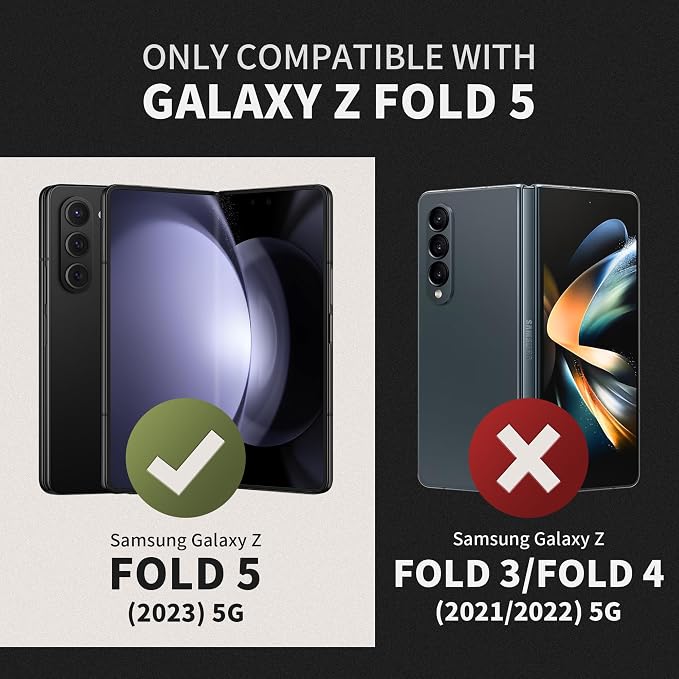 TONGATE for Z Fold 5 Case, Full-Body Military Drop Phone Case for Samsung - Image 8