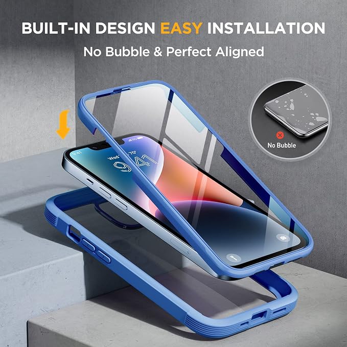 Miracase Glass Series for iPhone 14 Case 6.1 inch, Full-Body Protective Bumper - Image 5