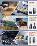 BOBYE Electric Compressed Air Duster & Keyboard Cleaner, 2-in-1 Blower & Vacuum - Image 8