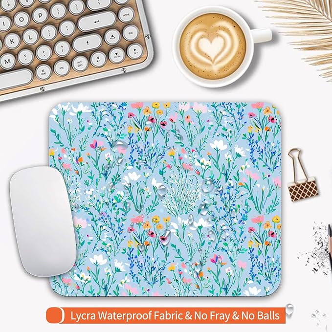 Square Mouse Pad Plants, Personalized Premium-Textured Custom Mouse Mat Design - Image 3