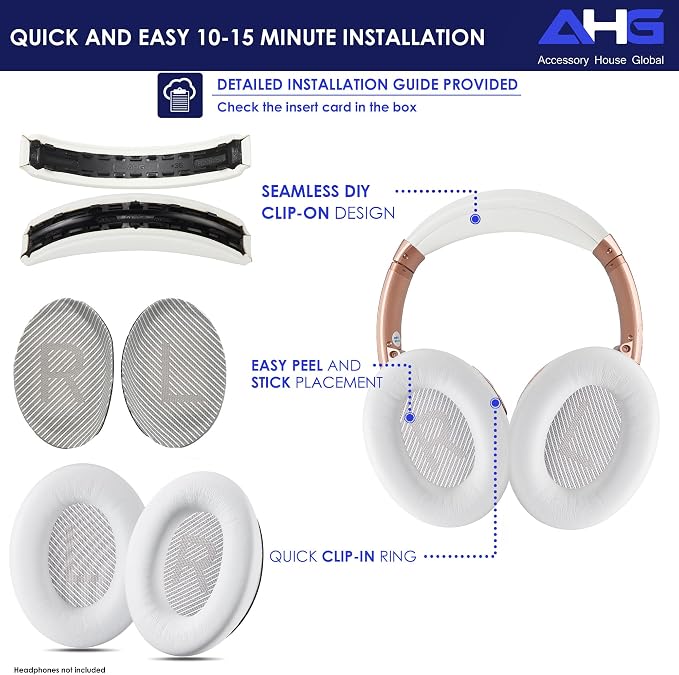 Replacement QC Ear Pad and Headband Pad Kit Cushion. Compatible - Image 8