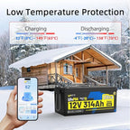 12V 314Ah LiFePO4 Lithium Battery 300Ah BMS, Built-in Metal Frame & Bluetooth - Image 6