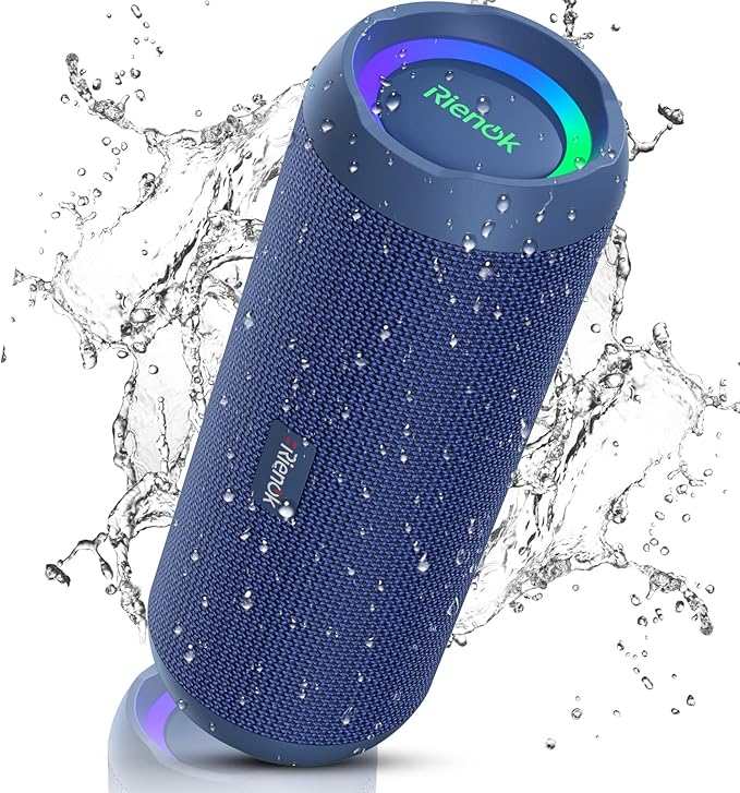RIENOK Portable Bluetooth Speaker 30W Dual Pairing True Wireless Stereo HD by RIENOK