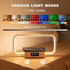 Bedside Lamp with Wireless Charger & USB Port – Touch Control Nightstand Table - Image 3