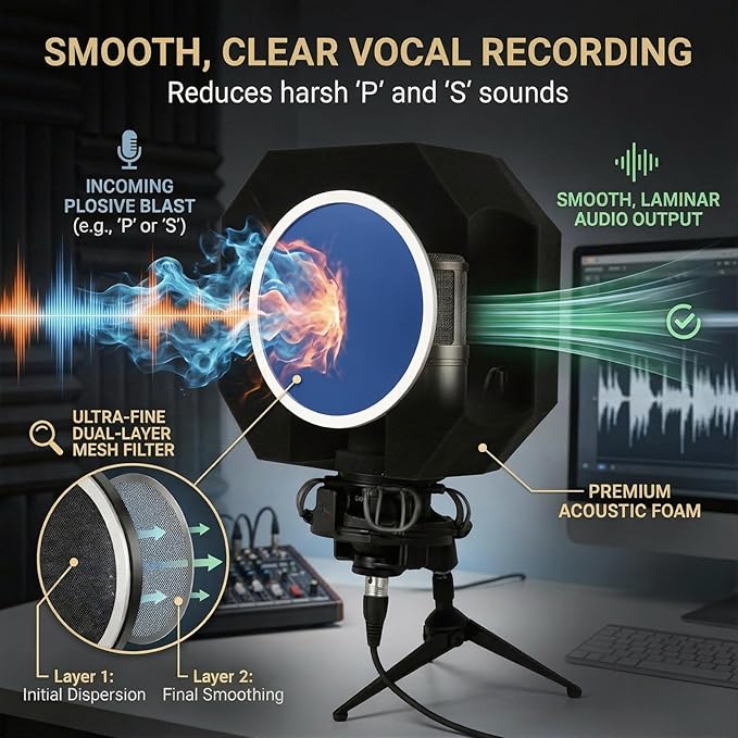Professional Microphone Isolation Shield - Image 4