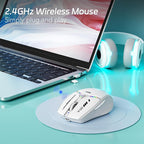 Uciefy V19 Wireless Mouse, 2.4GHz Rechargeable Mouse LED - Image 5