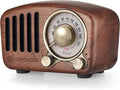 Vintage Radio Retro Bluetooth Speaker- Greadio Walnut Wooden FM Radio by Greadio