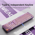 EWEADN Typewriter Style Mechanical Gaming Keyboard, Wired Mechanical Keyboards - Image 3