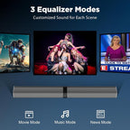 Sound Bar, 80W Soundbar with Bluetooth/ARC/Opt/AUX Connect, with Volume Boost - Image 5